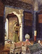 Osman Hamdy Bey Old Man before Children's Tombs oil painting reproduction
